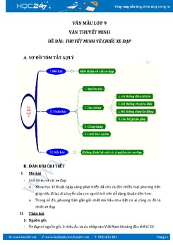 Thuyết minh về chiếc xe đạp