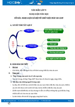 Nghị luận xã hội bàn về chất độc màu da cam