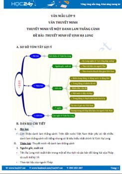 Thuyết minh về danh lam thắng cảnh vịnh Hạ Long