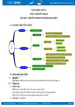 Thuyết minh về chiếc kính đeo mắt