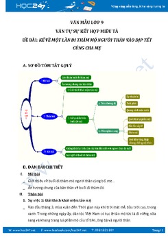 Kể về buổi đi thăm mộ người thân dịp tết cùng cha mẹ