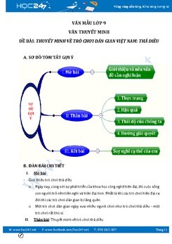 Thuyết minh về trò chơi dân gian thả diều