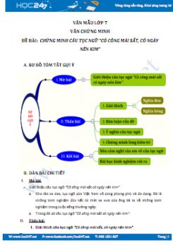 Chứng minh câu tục ngữ Có công mài sắt, có ngày nên kim