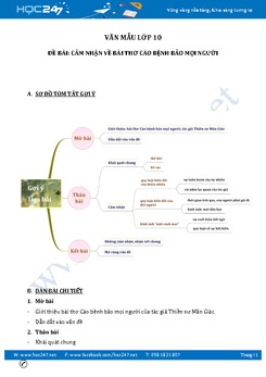 Cảm nhận về bài thơ Cáo bệnh bảo mọi người