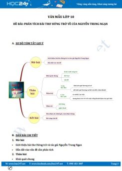 Phân tích bài thơ Hứng trở về của Nguyễn Trung Ngạn