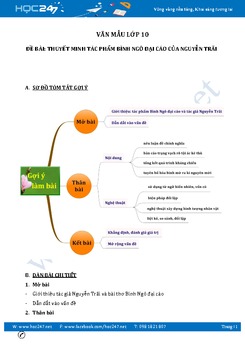 Thuyết minh tác phẩm Bình Ngô đại cáo của Nguyễn Trãi