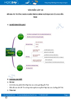 Tư tưởng nhân nghĩa trong Bình Ngô đại cáo của Nguyễn Trãi