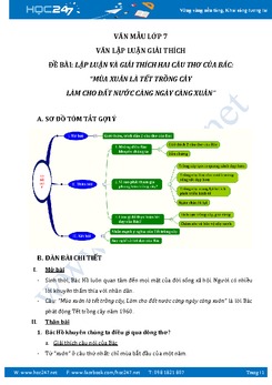 Giải thích lời dạy của Bác Hồ Mùa xuân là tết trồng cây...