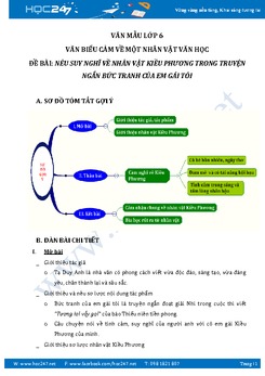 Cảm nghĩ về nhân vật Kiều Phương trong truyện ngắn Bức tranh của em gái tôi