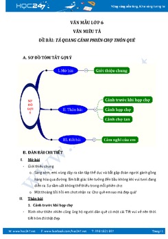 Tả quang cảnh phiên chợ thôn quê theo tưởng tượng của em