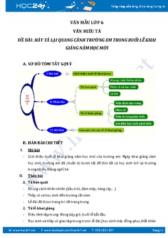 Quang cảnh trường em trong buổi lễ khai giảng năm học mới