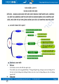 Nghị luận xã hội về sự im lặng đáng sợ của người tốt