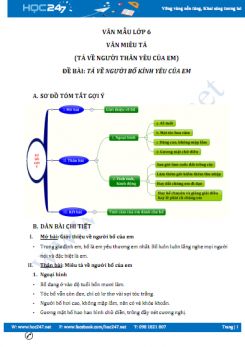 Tả về người bố kính yêu của em