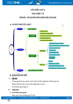Tả người ông kính yêu của em