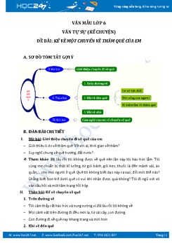 Kể về một chuyến thăm quê của em
