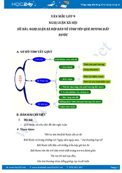 Nghị luận xã hội bàn về tình yêu quê hương đất nước