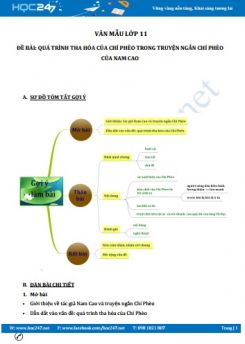 Quá trình tha hóa của Chí Phèo trong truyện ngắn Chí Phèo của Nam Cao