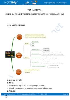 Giá trị nghệ thuật trong truyện ngắn Chí Phèo của Nam Cao