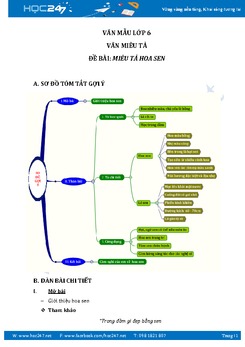 Miêu tả hoa sen - loài hoa mà em yêu quý nhất