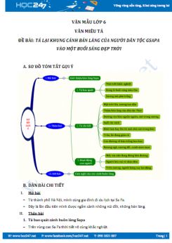 Tả lại khung cảnh bản làng Sapa vào buổi sáng đẹp trời