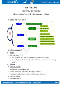 Kể lại buổi tiệc sinh nhật của em mà em ấn tượng nhất