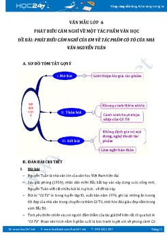 Phát biểu cảm nghĩ về tác phẩm Cô Tô của Nguyễn Tuân