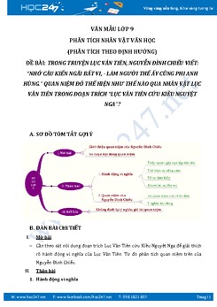 Chứng minh Nhớ câu kiến ngãi bất vi...thông qua nhân vật Lục Vân Tiên