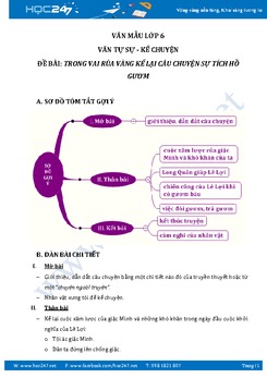 Trong vai Rùa Vàng kể lại câu chuyện Sự tích Hồ Gươm