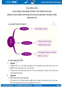 Phát biểu cảm nghĩ của em sau khi đọc truyện Thầy bói xem voi