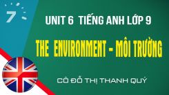 Unit 6 Tiếng Anh lớp 9: The environment - Môi trường