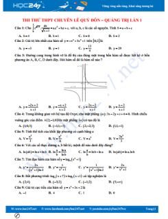 5 đề thi thử THPT QG môn Toán năm 2018
