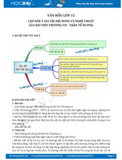 Lập dàn ý Giá trị nội dung và nghệ thuật bài thơ Thương vợ của Trần Tế Xương