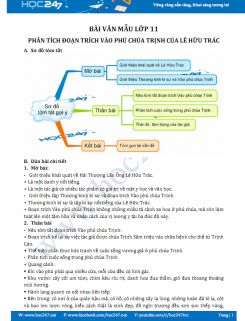 Phân tích đoạn trích Vào phủ chúa Trịnh của Lê Hữu Trác