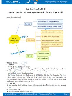 Phân tích bài thơ Khóc Dương Khuê của Nguyễn Khuyến