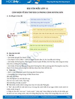 Cảm nhận về bài thơ Bài ca phong cảnh Hương Sơn