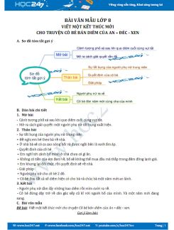 Viết một kết thúc mới cho truyện Cô bé bán diêm của An - đéc - xen