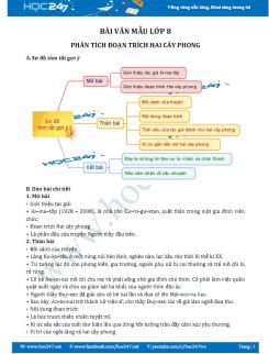 Phân tích đoạn trích Hai cây phong