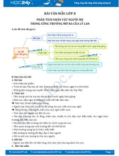 Phân tích nhân vật người mẹ trong Cổng trường mở ra của Lý Lan