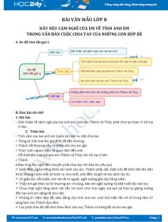 Hãy nêu cảm nghĩ của em về tình anh em trong văn bản Cuộc chia tay của những con búp bê