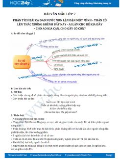 Phân tích bài ca dao Nước non lận đận một mình