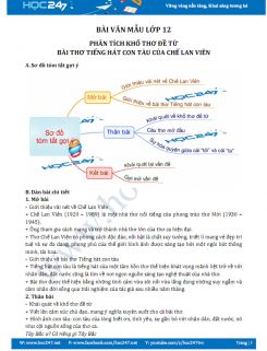 Phân tích khổ thơ đề từ bài thơ Tiếng hát con tàu của Chế Lan Viên