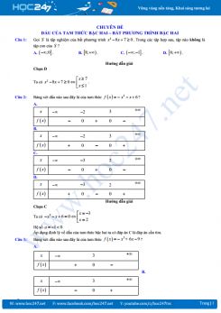 Trắc nghiệm bất đẳng thức đại số 10 cực chất