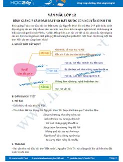 Bình giảng 7 câu đầu bài thơ Đất nước của Nguyễn Đình Thi