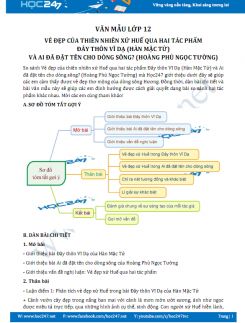 Vẻ đẹp của thiên nhiên xứ Huế qua hai tác phẩm Đây thôn Vĩ Dạ và Ai đã đặt tên cho dòng sông