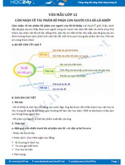 Cảm nhận về tác phẩm Số phận con người của Sô-lô-khốp