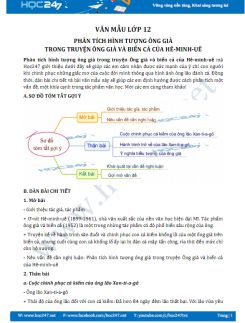 Phân tích hình tượng ông già trong truyện Ông già và biển cả của Hê-minh-uê