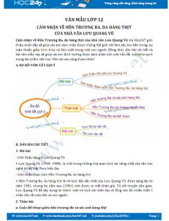 Cảm nhận về Hồn Trương Ba, da hàng thịt của nhà văn Lưu Quang Vũ