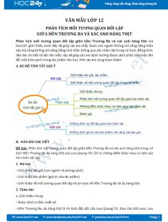 Phân tích mối tương quan đối lập giữa hồn Trương Ba và xác anh hàng thịt