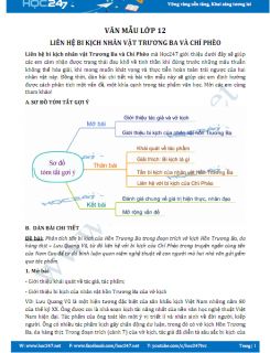 Dàn ý liên hệ bi kịch nhân vật Trương Ba và Chí Phèo