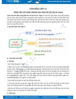 Tình yêu đôi lứa trong Bài thơ số 28 của R.Tago